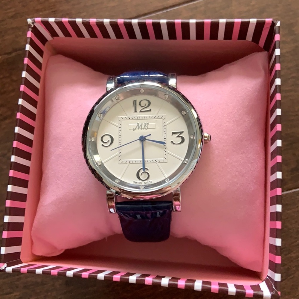 Navy blue watch